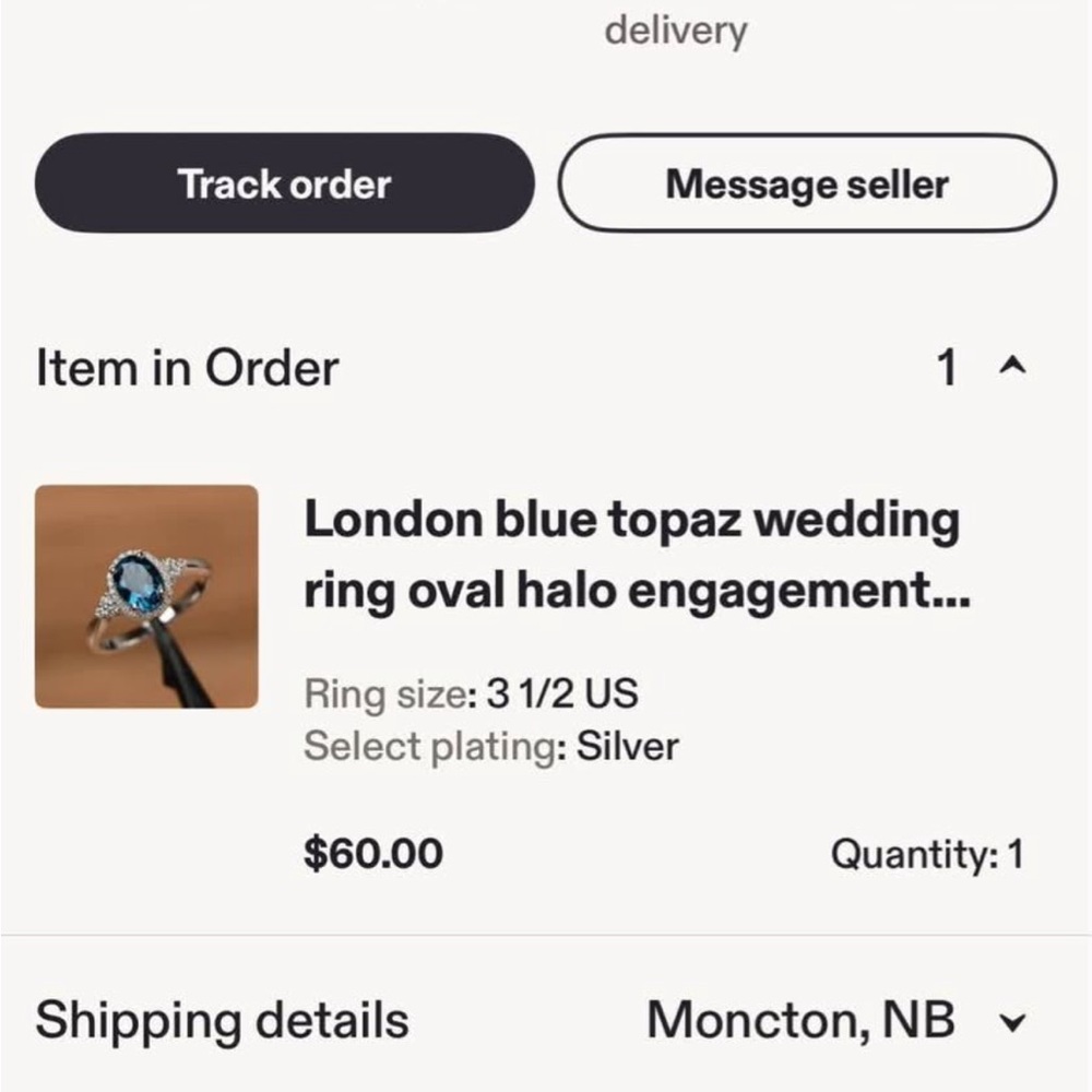 London Blue Topaz Oval Halo Engagement Ring